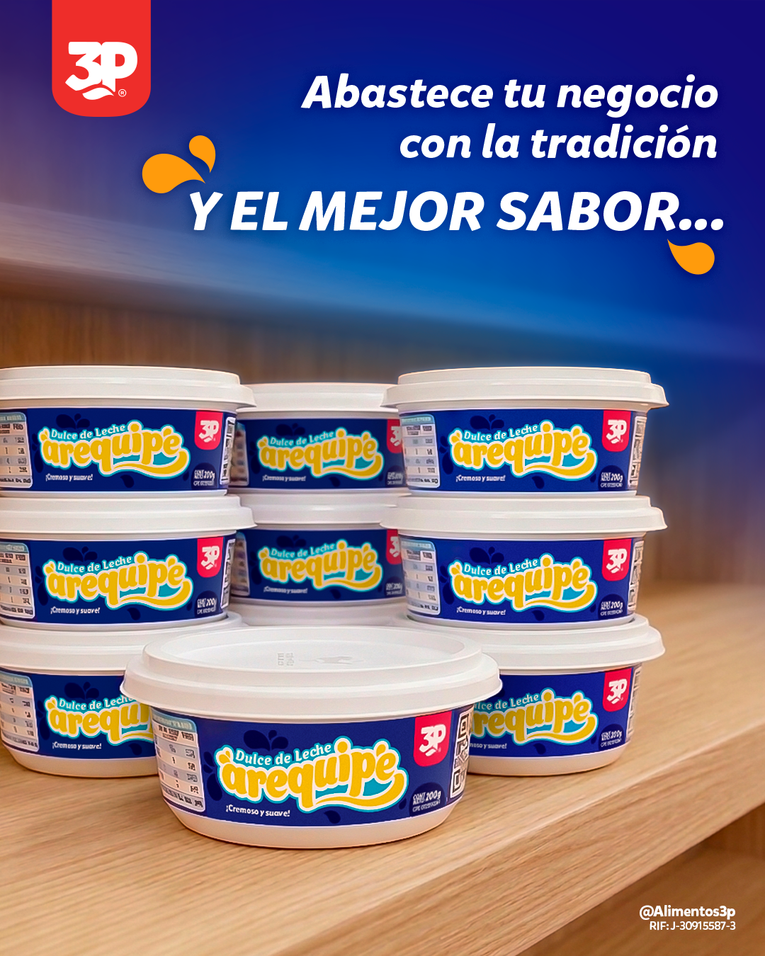 Untables y Arequipe Alimentos 3P – tinas y galones